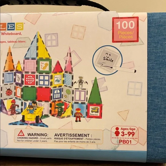 100-Piece Colorful Magnetic Building Set - Picture 3 of 9